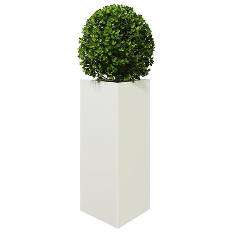 Vidaxx plantekasse trekant 40x34,5x70 cm stål hvid