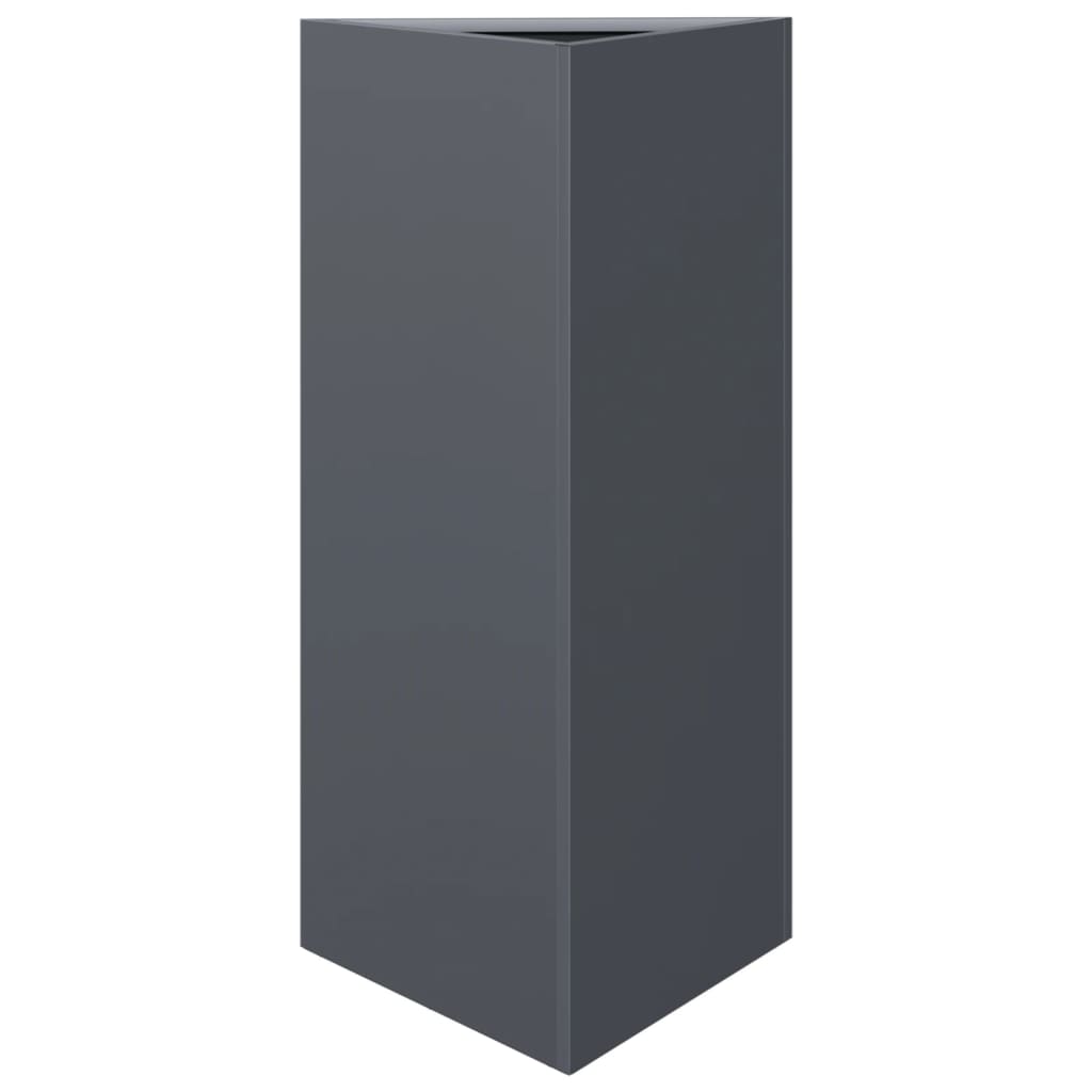 Vidaxx plantekasse trekant 40x34,5x70 cm stål antracit