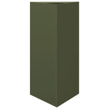 Vidaxx plantekasse trekant 40x34,5x70 cm stål olivengrøn