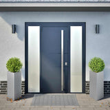 Vidaxx plantekasser 2 stk trekant 40x40x75 cm galvaniseret stål