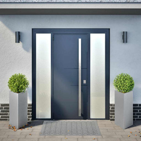 Vidaxx plantekasser 2 stk trekant 40x40x75 cm galvaniseret stål