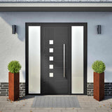 Vidaxx plantekasser 2 stk trekant 40x40x75 cm vejrbestandigt stål