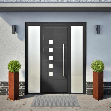 Vidaxx plantekasser 2 stk trekant 40x40x75 cm vejrbestandigt stål