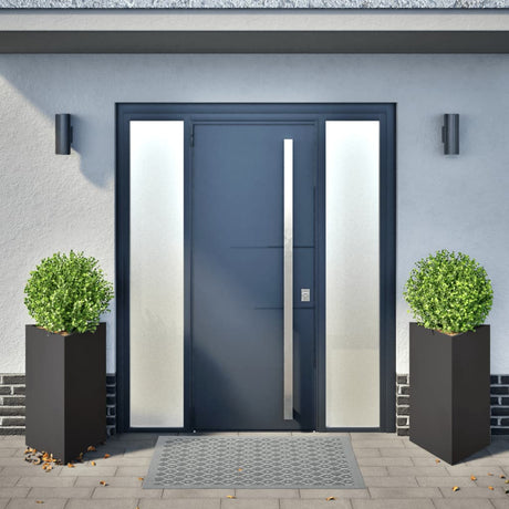 Vidaxx plantekasser 2 stk trekant 50x43x75 cm stål sort