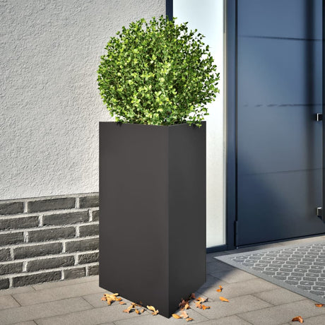 Vidaxx plantekasser 2 stk trekant 50x43x75 cm stål sort