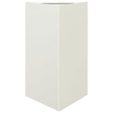 Vidaxx plantekasse trekant 50x43x75 cm stål hvid