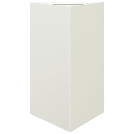 Vidaxx plantekasse trekant 50x43x75 cm stål hvid