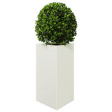 Vidaxx plantekasse trekant 50x43x75 cm stål hvid