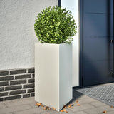 Vidaxx plantekasse trekant 50x43x75 cm stål hvid