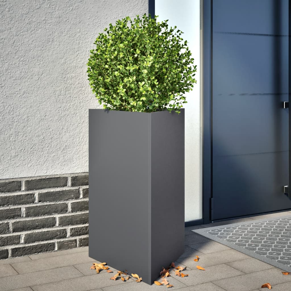 Vidaxx plantekasse trekant 50x43x75 cm stål antracit