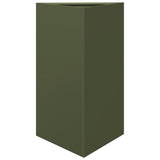 Vidaxx plantekasse trekant 50x43x75 cm stål olivengrøn