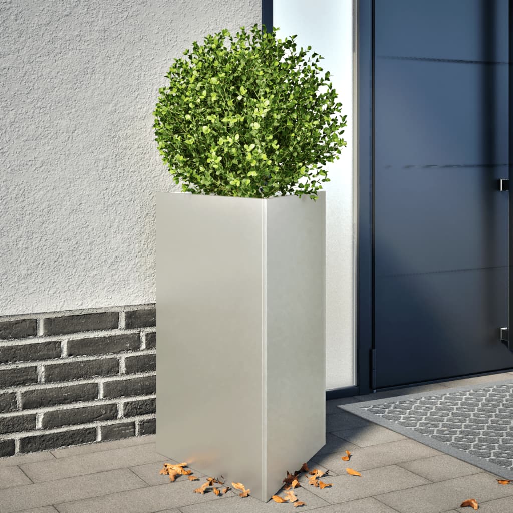 Vidaxx plantekasse trekant 50x43x75 cm rustfrit stål
