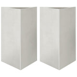 Vidaxx plantekasser 2 stk trekant 50x43x75 cm rustfrit stål