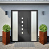 Vidaxx plantekasser 2 stk trekantede 50x43x75 cm vejrbestandigt stål