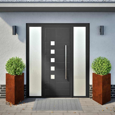 Vidaxx plantekasser 2 stk trekantede 50x43x75 cm vejrbestandigt stål