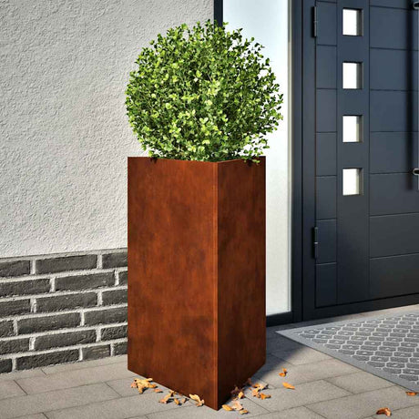 Vidaxx plantekasser 2 stk trekantede 50x43x75 cm vejrbestandigt stål