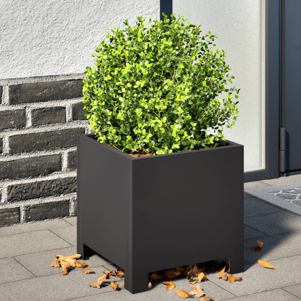 Vidaxx plantekasser 2 stk 30x30x30 cm stål sort