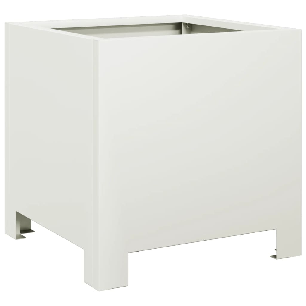 Vidaxx plantekasse 30x30x30 cm stål hvid
