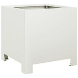 Vidaxx plantekasse 30x30x30 cm stål hvid