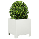 Vidaxx plantekasse 30x30x30 cm stål hvid