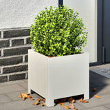 Vidaxx plantekasse 30x30x30 cm stål hvid