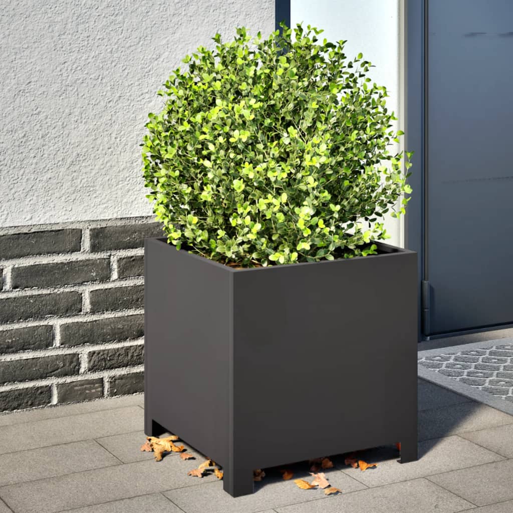 Vidaxx plantekasser 2 stk 40x40x40 cm stål sort
