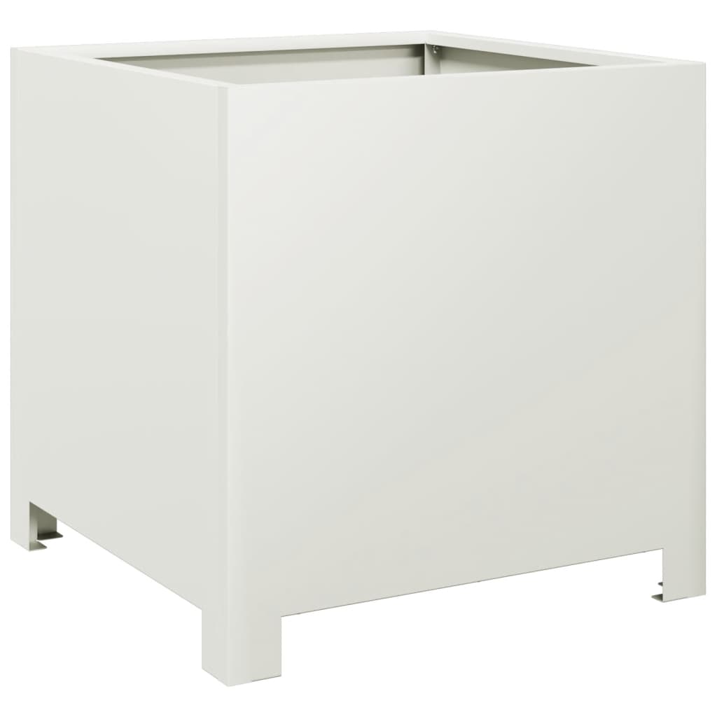 Vidaxx plantekasse 40x40x40 cm stål hvid