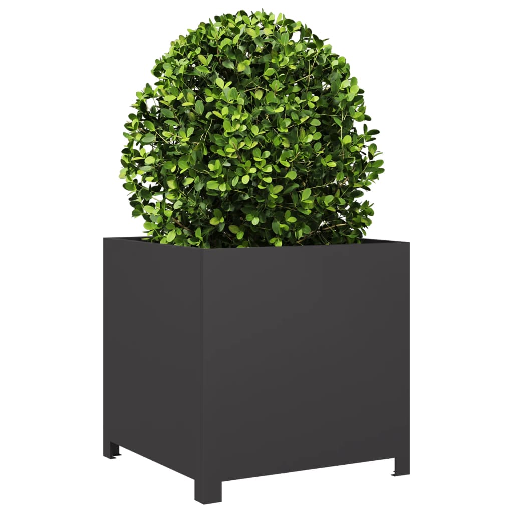 Vidaxx plantekasse 50x50x50 cm stål sort