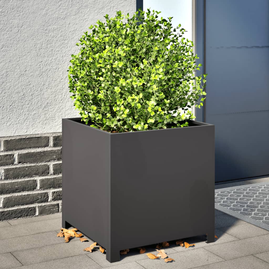 Vidaxx plantekasse 50x50x50 cm stål sort