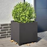Vidaxx plantekasse 50x50x50 cm stål sort