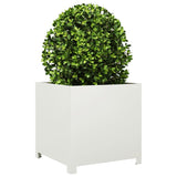 Vidaxx plantekasse 50x50x50 cm stål hvid