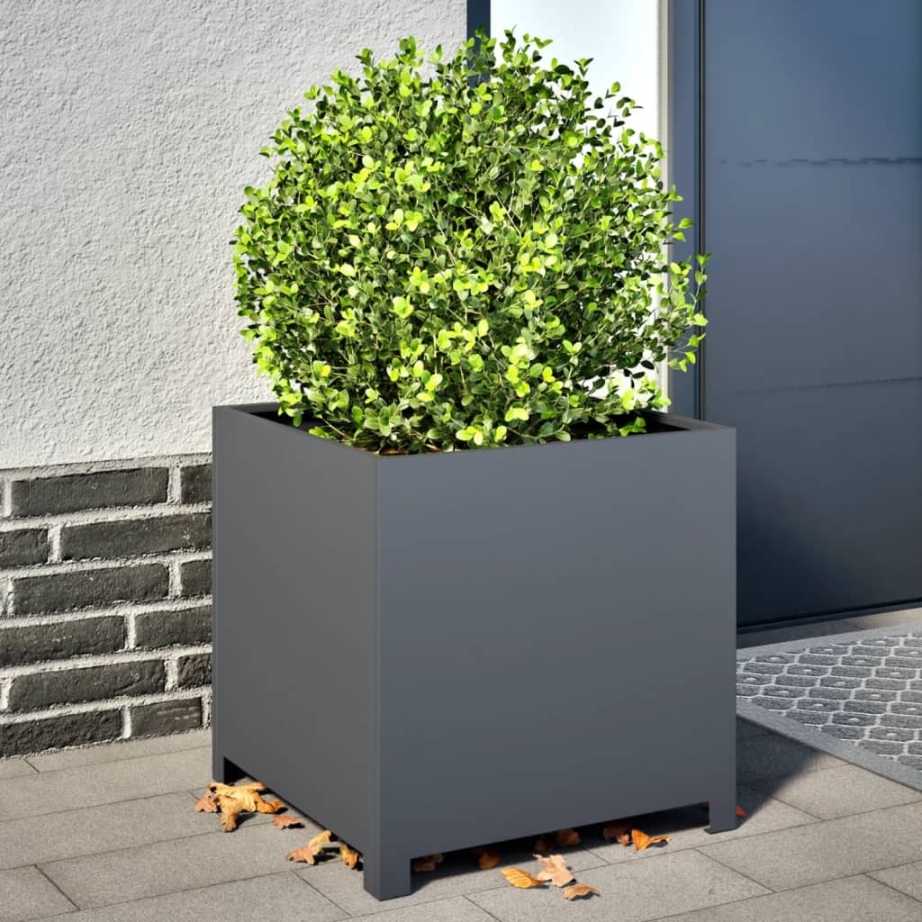 Vidaxx plantekasse 50x50x50 cm stål antracit