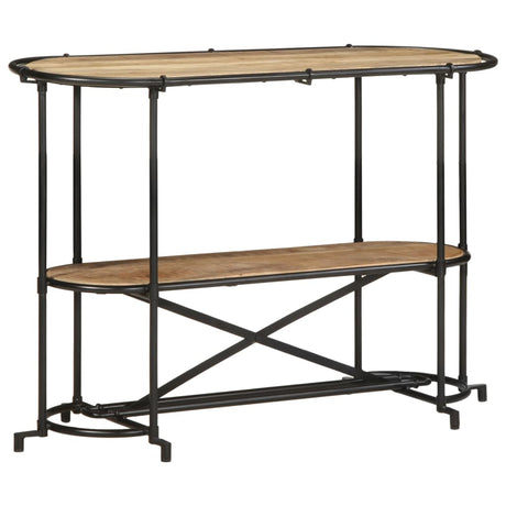Vidaxl wandtafel 110x42x76 cm massief ruw mangohout