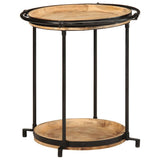 Vidaxl bijzettafel ø55x60 cm massief mangohout