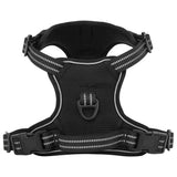 VidaXL hundesele med reflekterende striber justerbar l sort