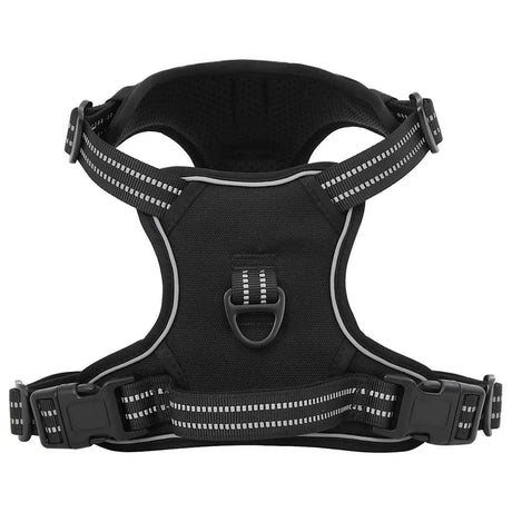 Vidaxl hundesele med reflekterende striber justerbar xl sort
