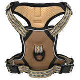 Vidaxl hundesele med reflekterende striber justerbar xl brun