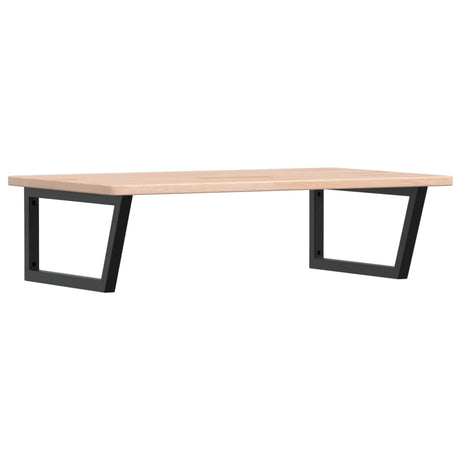 Vidaxl badkamer wandschap staal en massief eikenhout