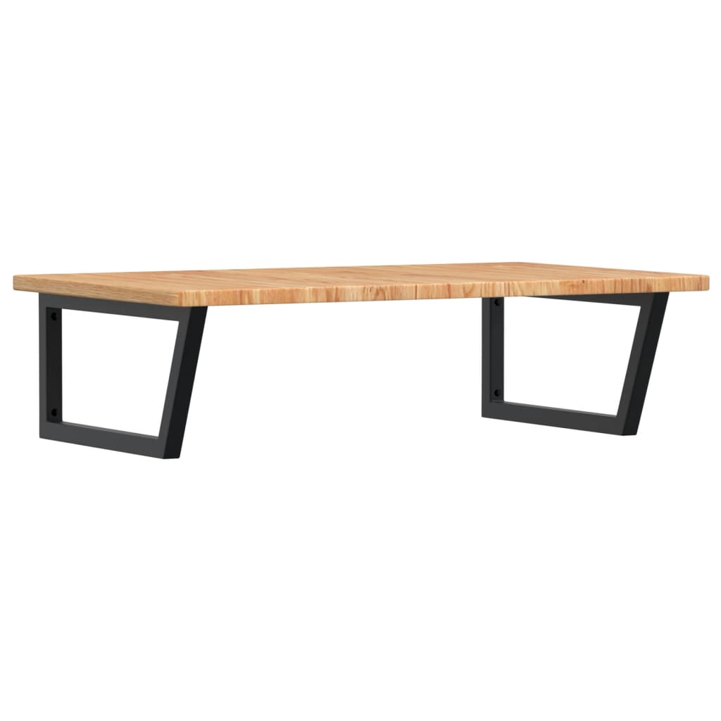 Vidaxl badkamer wandschap staal en massief eikenhout