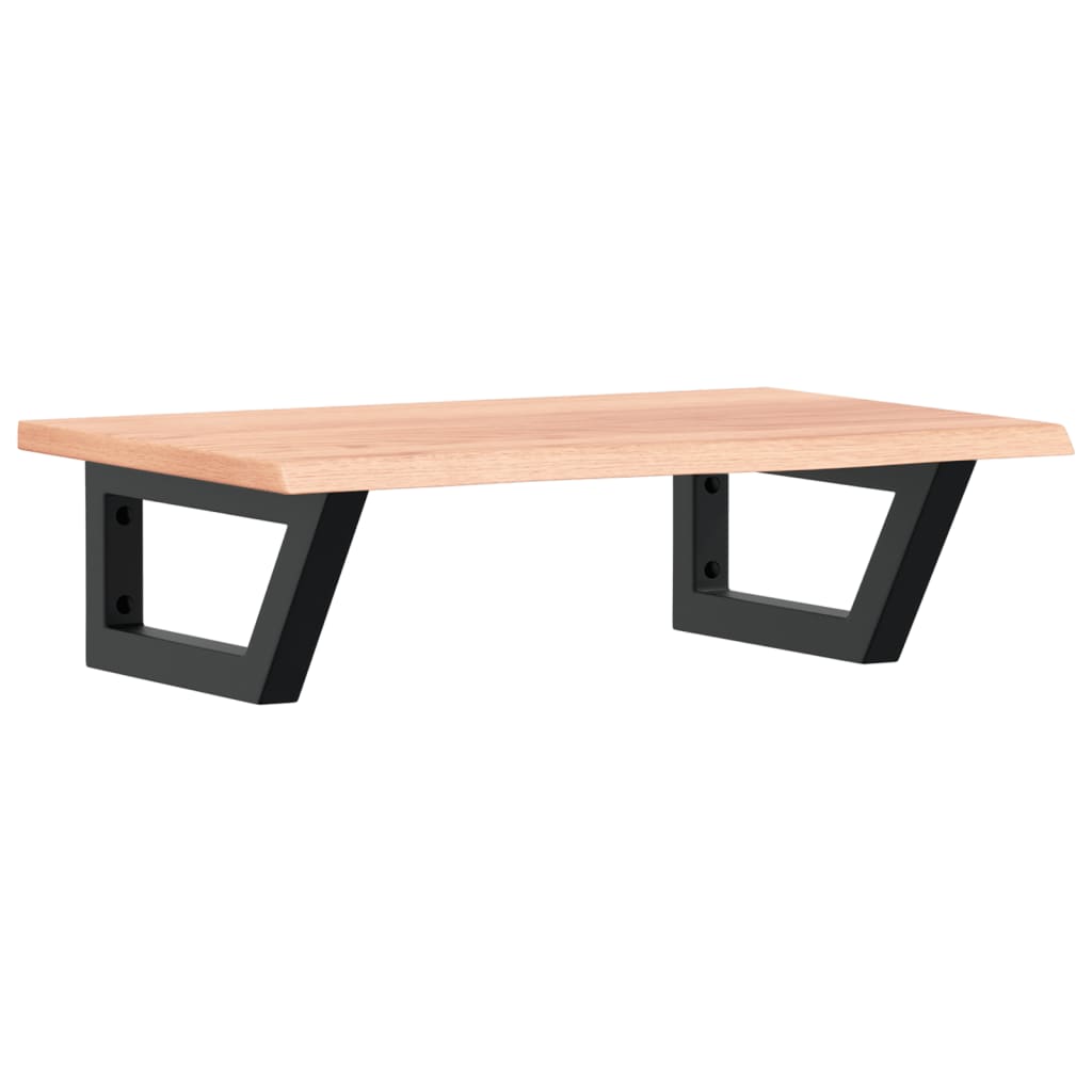 Vidaxl badkamer wandschap staal en massief eikenhout