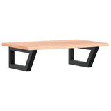 Vidaxl badkamer wandschap staal en massief eikenhout