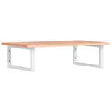 Vidaxl badkamer wandschap staal en massief eikenhout