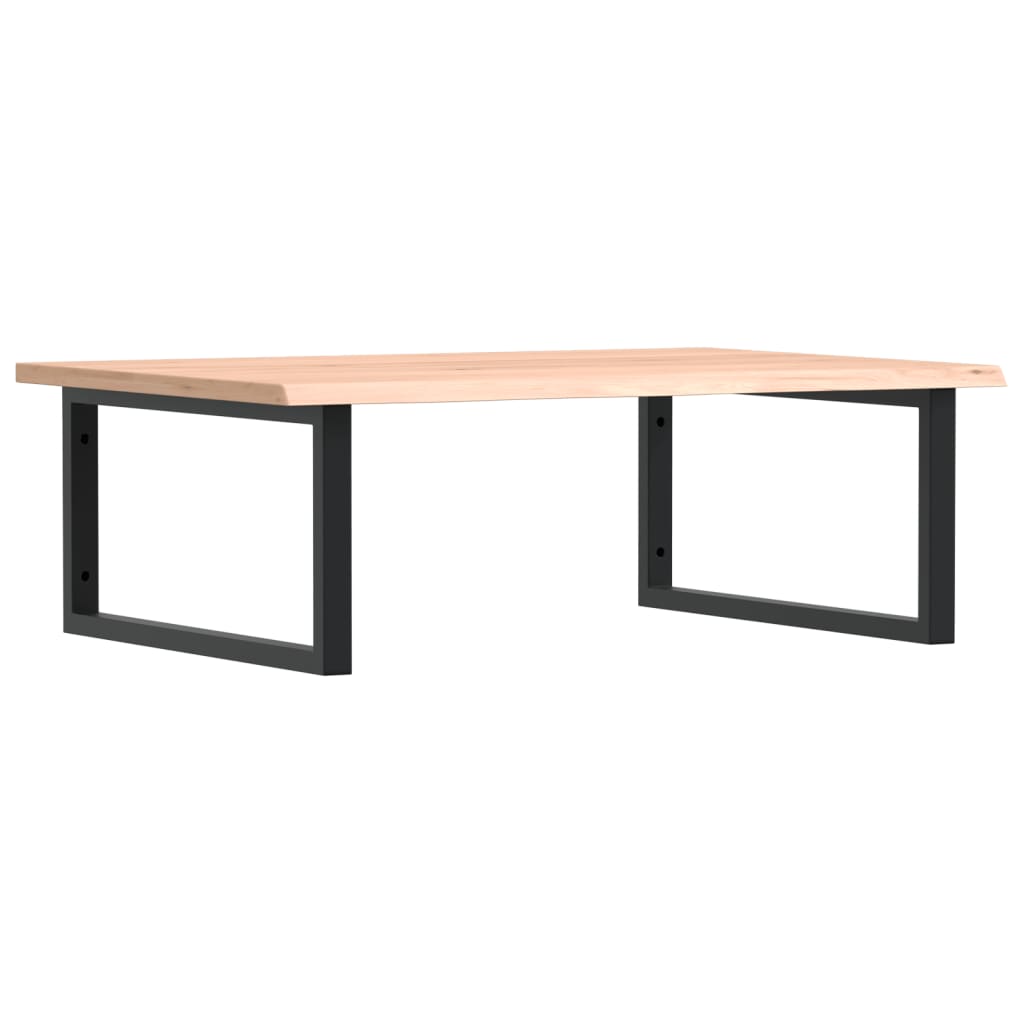 Vidaxl badkamer wandschap staal en massief eikenhout