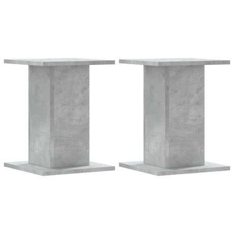 VidaXL højttalerstativer 2 stk 30x30x40 cm konstrueret træ betongrå