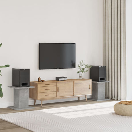 VidaXL højttalerstativer 2 stk 30x30x40 cm konstrueret træ betongrå