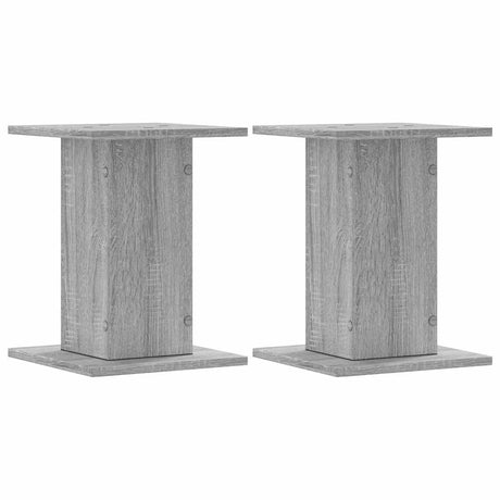VidaXL højttalerstativer 2 stk 30x30x40 cm forarbejdet træ grå sonoma