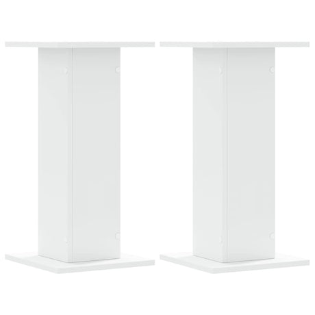 Vidaxx højttalerstativer 2 stk 30x30x60 cm forarbejdet træ hvid