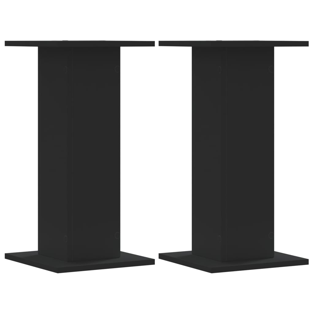 VidaXL Højttalerstativer 2 stk 30x30x60 cm forarbejdet træ sort