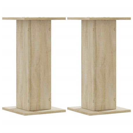 VidaXL højttalerstativer 2 stk 30x30x60 cm forarbejdet træ sonoma eg