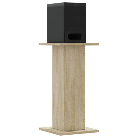 VidaXL højttalerstativer 2 stk 30x30x60 cm forarbejdet træ sonoma eg
